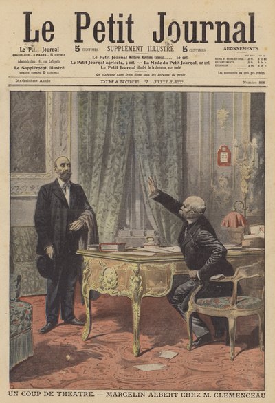 Marcelin Albert ontmoet de Franse premier Georges Clemenceau door French School