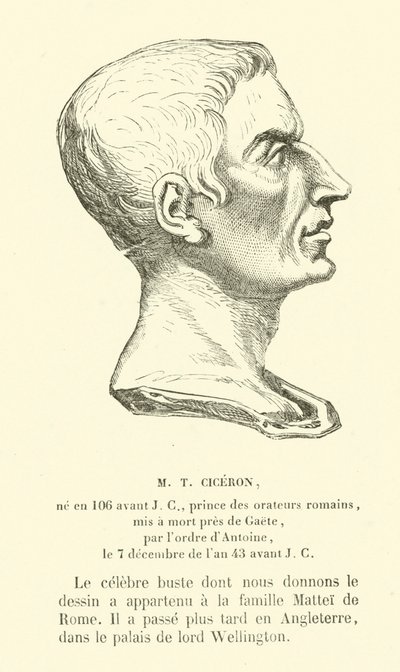Marcus Tullius Cicero, Romeins politicus, redenaar en filosoof door French School