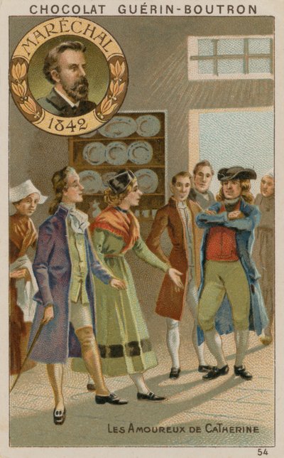 Les Amoureux de Catherine door French School