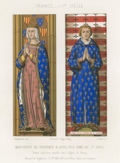 Margaretha van Provence en Lodewijk, oudste zoon van Sint Louis door French School