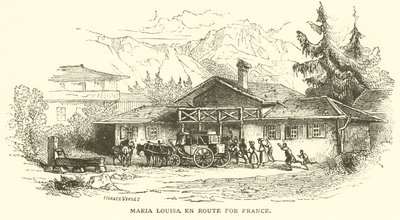Maria Louisa op weg naar Frankrijk door French School