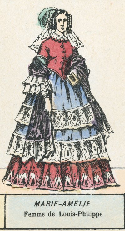 Marie-Amelie, vrouw van Louis-Philippe door French School