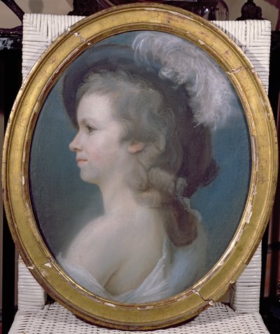 Marie Anne Paulze (1758-1836) als jong meisje door French School