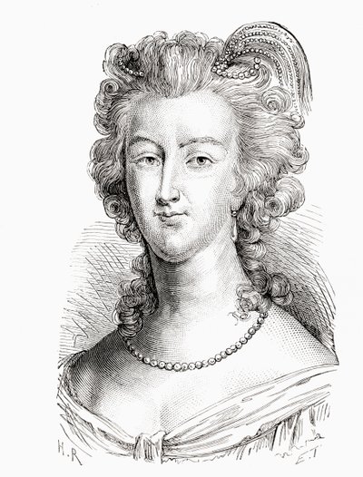 Marie Antoinette, uit Histoire de France, gepubliceerd ca. 1880 door French School