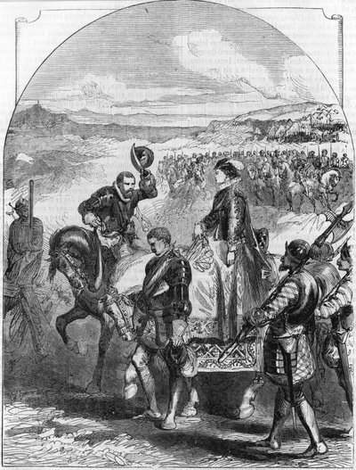 Marie Stuart overgeleverd aan Elizabeth I van Engeland. In 