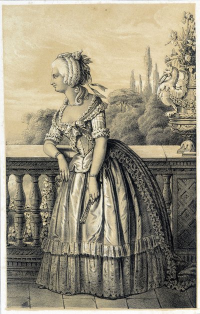 Marie Therese de Savoie Carignan (1749-1792), prinses van Lamballe - in 