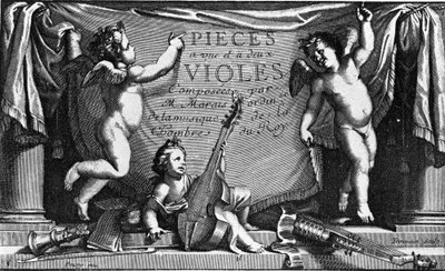 Marin Marais, frontispice van 