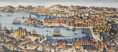 Marseille aan het einde van de 17e eeuw door French School
