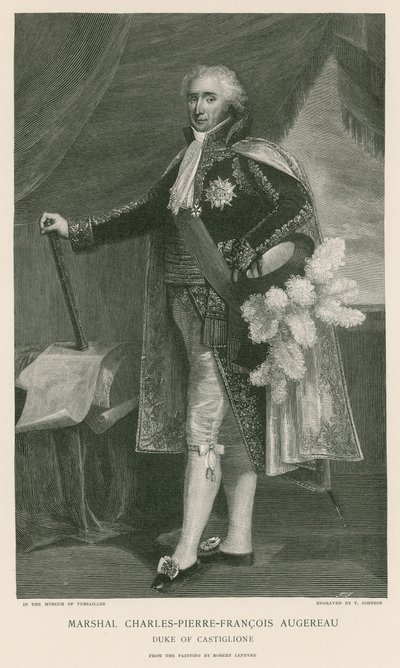 Maarschalk Charles-Pierre-Francois Augereau door French School
