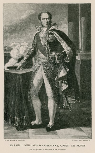 Maarschalk Guillaume-Marie-Anne, Graaf de Brune door French School