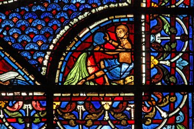 Het Maria Magdalena-raam: de schenkers - waterdragers door French School