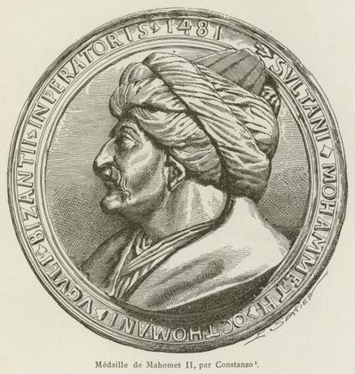 Medaille van Mehmet II, door Constanzo door French School