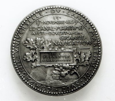 Medaille ter herdenking van de opening van het Suezkanaal op 17 november 1869 door French School