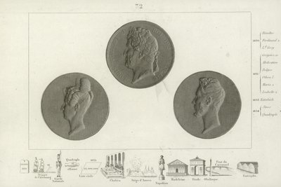 Medallion van Lodewijk Filips I van Frankrijk door French School