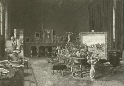 Meissoniers Atelier (gravure) door French School
