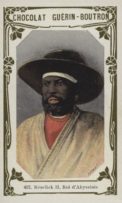 Menelick II, Koning van Abessinië door French School