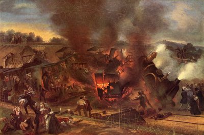 Meudon treinongeluk op de Versailles spoorweg, uit 