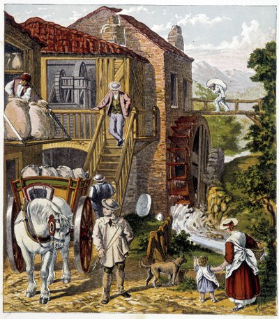 Meunier - in "Magazine des petits enfants: les Métiers", ed. Hachette, n.d., v.1900 door French School