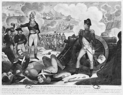 Bemoei je met je eigen zaken als vertegenwoordiger van het volk en laat mij mijn eigen zaken als artillerist regelen, Napoleon Bonaparte antwoordt Barras bij het Beleg van Toulon in 1793 door French School