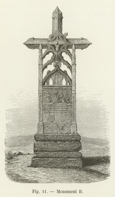 Monument B door French School