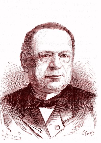 Moritz Hermann Von Jacobi (1801-1874), Russische ingenieur en natuurkundige (galvanoplastiek, elektromotoren). Gravure 1867 door French School