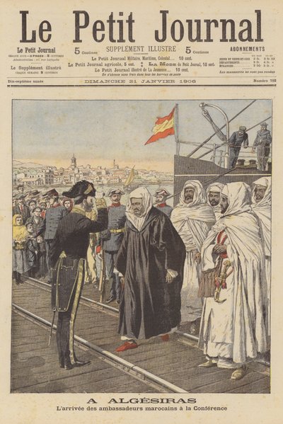 Marokkaanse ambassadeurs arriveren op de Algeciras-conferentie in Spanje door French School