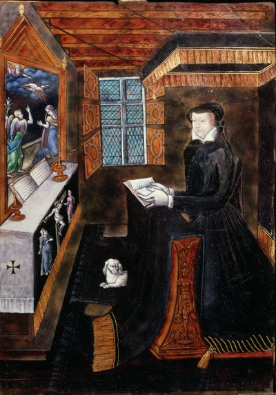 Rouwkast met scènes uit het leven van Christus en attributen van Hendrik II (1519-59) en Catharina de