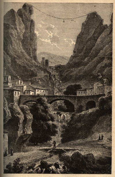 Moustiers-Sainte-Marie - Alpes-de-Haute-Provence - gravure in 