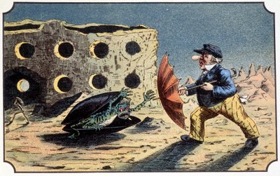 Mr. Baboulifiche aangevallen door een monsterlijke schimmel op de maan - in 