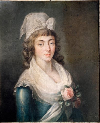 Mevrouw Roland: Portret van Madame Roland door French School