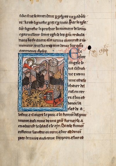 Ms65 f30r, Commentaar op de Apocalyps van St. Jan, eind 13e eeuw door French School