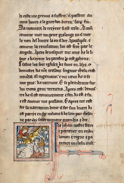 Ms65 f3r, Commentaar op de Apocalyps van St. Jan, eind 13e eeuw door French School