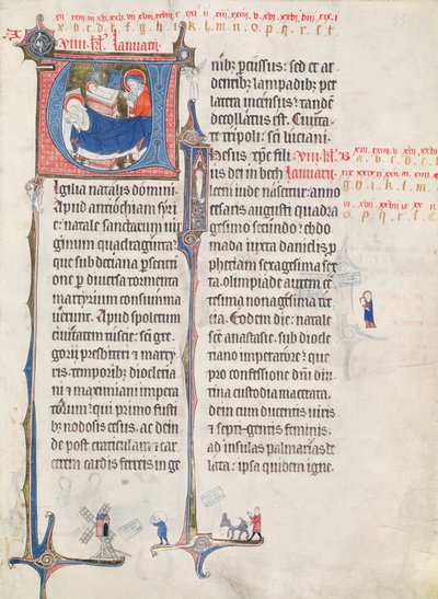 Ms.838 fol.55 Geïllustreerde initialen 