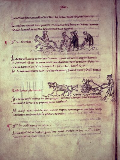Ms 1175 f.156v Arbeid, uit Vieil Rentier d
