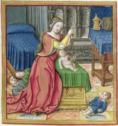 Ms 17 Athaliah (gest. 837 v.Chr.) uit Vie des Femmes Celebres, c.1505 door French School
