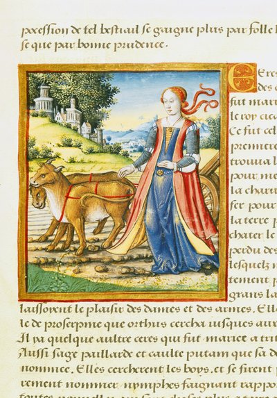 Ms 17 Ceres, uit Vie des Femmes Celebres, ca.1505 door French School