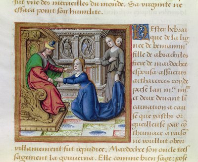 Ms 17 Esther, uit Vie des Femmes Celebres, c.1505 door French School