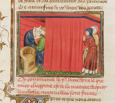 Ms 22531 Koppel in bed, uit Le Livre des Propriétés des choses door Barthélemy l