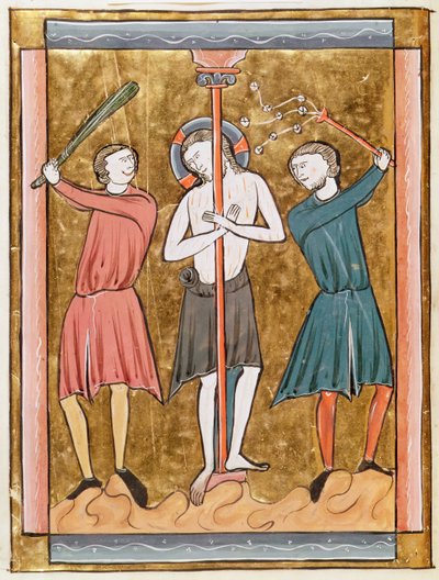 Ms 3016 fol.17v De Geseling, uit Psautier a lUsage de Paris door French School