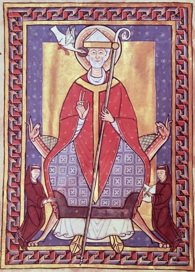 St. Gregorius, uit Extrait de ses Oeuvres door French School