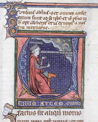 Ms 3469 Verlichting uit de Fysica door Aristoteles (384-322 v.Chr.) door French School