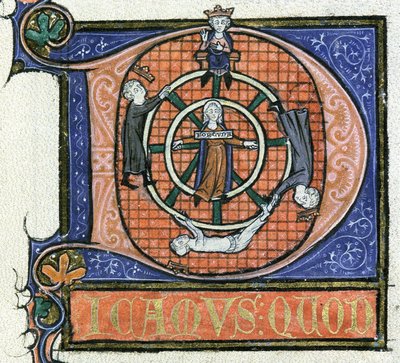 Ms 3469 fol.38 Het Rad van Fortuin, uit de 