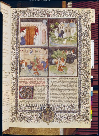 Het verhaal van Lancelot en de zoektocht naar de Heilige Graal, uit het Livre de Messire Lancelot du Lac door French School