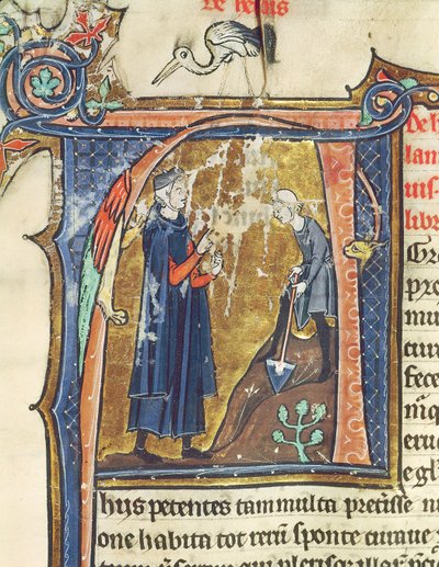 Ms 426 fol.6 Graven, uit Le Miroir de la Nature door Vincent de Beauvais door French School