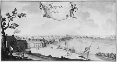 Magazijnen voor zout in Nantes, 1723 door French School