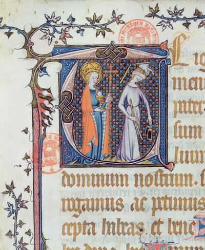 Ms 527 De Kerk en de Synagoge door French School