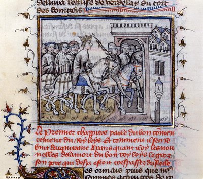 Ms 783 St. Louis (1215-70) van Frankrijk (perkament) door French School