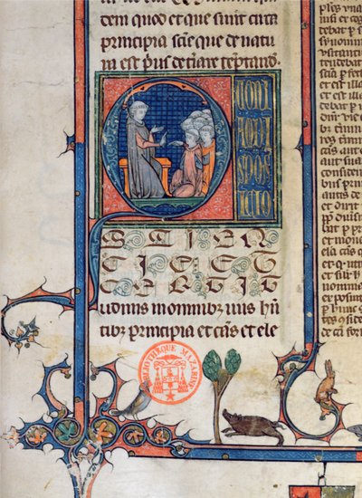Schoolscène, 1494 door French School