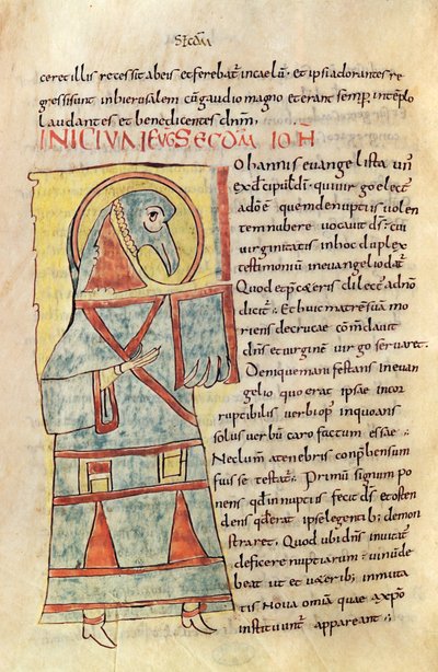 Ms 8 f.95v St. Johannes de Evangelist door French School