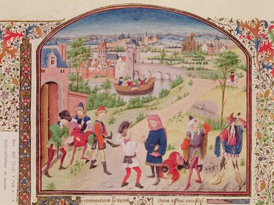 Ms 927 Fol.29v Moed en Lafheid, uit Ethiek, Politiek en Economie door Aristoteles (384-322 v.Chr.) door French School